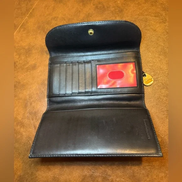 EUC Dooney & Bourke Multicolor Rainbow Pattern Leather Wallet - Picture 7 of 15